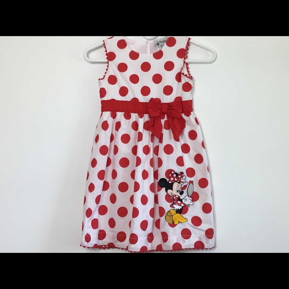 Disney Minnie mouse red and white polkadot dress
